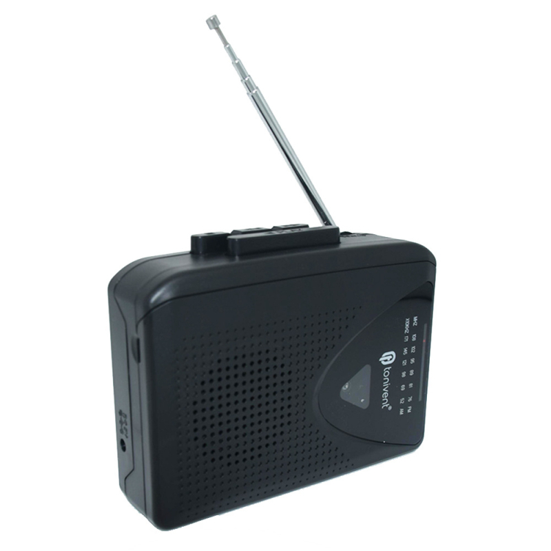 Nostalgiline stereokassettmängija, FM/AM-raadio välise kõlariga