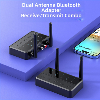 Naujasis 5.3 „Bluetooth“ garso adapteris su neprarandančiu garso kokybe ir „Aptx“ „Bluetooth“ muzikos imtuvu bei siųstuvu. Vienas už du.