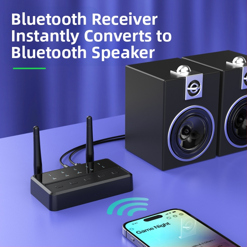 Новият 5.3 Bluetooth аудио адаптер с беззагубно качество на звука, Aptx Bluetooth музикален приемник, предавател, един за двама