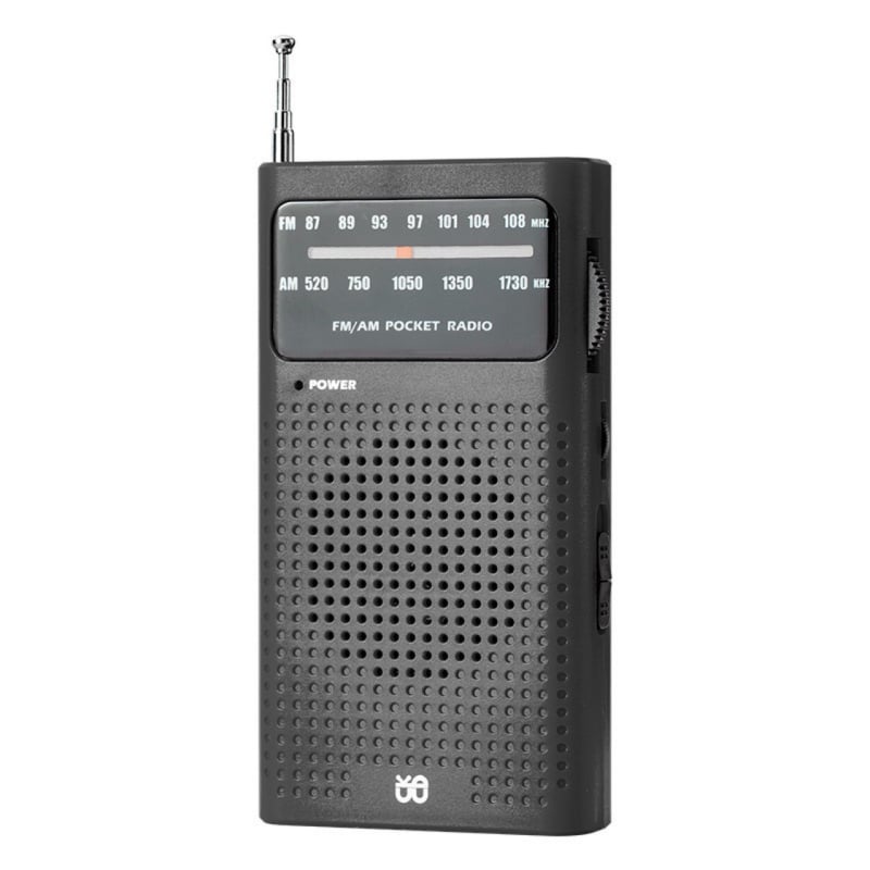 Hordozható rádió W-908 High-Fidelity rádió Teljes sávú FM/AM hegyes zsebrádió időseknek