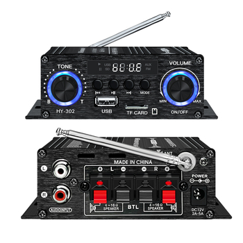 HY-302 Цифров Bluetooth автомобилен аудио усилвател с висока мощност, мини малък усилвател на мощност