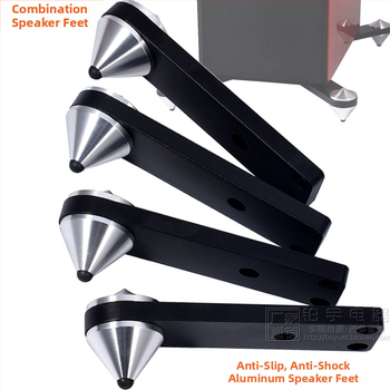 Kombineeritud kõlarijalad, Fever kõlari põrutust neelavad jalad, libisemisvastased, norskamisvastased, täisalumiiniumist audio statiivijalad