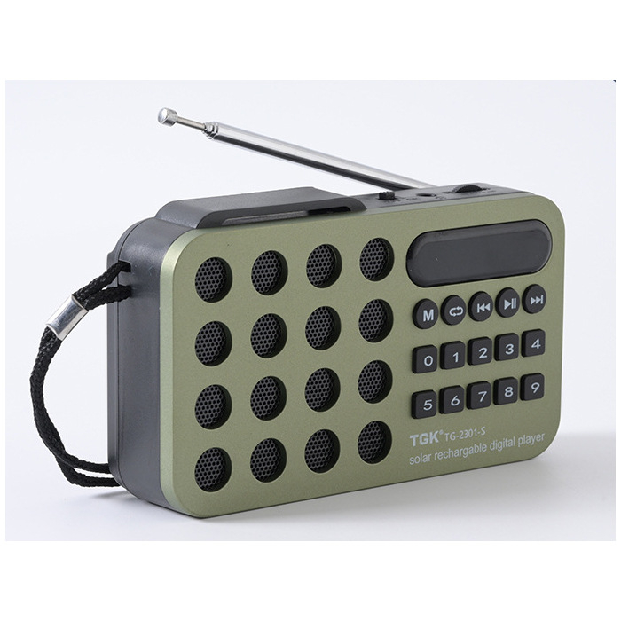 Mitme sagedusribaga päikeseenergial töötav kaasaskantav Bluetooth-raadio, kaasaskantav FM-raadio, kaardimängija