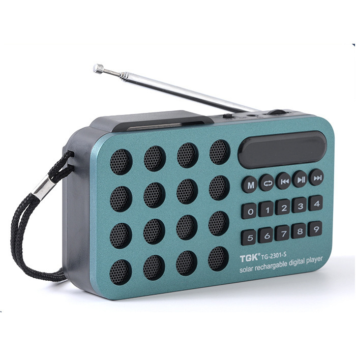 Mitme sagedusribaga päikeseenergial töötav kaasaskantav Bluetooth-raadio, kaasaskantav FM-raadio, kaardimängija