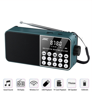 Kaasaskantav FM Bluetooth-raadio LED-digiekraaniga, toetab TF-kaarti, MP3-mängijat, USB/TF-i