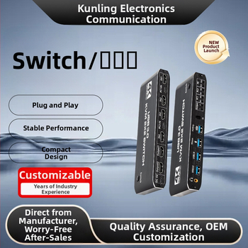 4K HD KVM-lüliti 2 sisendi ja 2 väljundiga maatriksi hostarvuti kahe ekraaniga laiendatud kuvariga usb3.0 turustaja