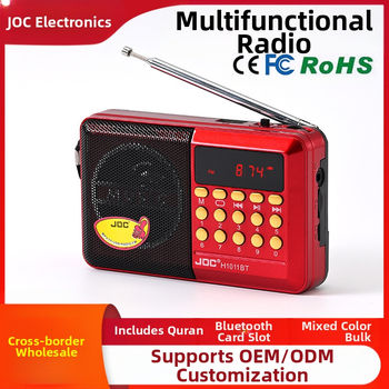 Piiriülene hulgimüügi FM-raadiokaardi kõlarite multifunktsionaalne kaasaskantav mitme sagedusribaga raadio tootja