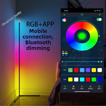 Επιδαπέδιο φωτιστικό pickup με ζωντανό φόντο, διακόσμηση ατμόσφαιρας, λαμπτήρα RGB, πολύχρωμη μουσική, τηλεχειριστήριο, έκδοση σαλονιού, φως πλήρωσης φωνητικού ελέγχου 1