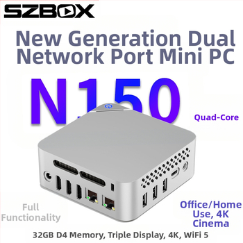 Mini Host N150 Διπλή Θύρα Δικτύου Χαμηλή Κατανάλωση Ενέργειας Win11 Light Ήχος και Βίντεο Γραφείου Soft Routing Μίνι Υπολογιστής Minipc