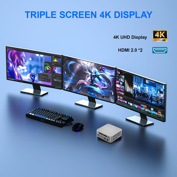 Mini Host N150 Διπλή Θύρα Δικτύου Χαμηλή Κατανάλωση Ενέργειας Win11 Light Ήχος και Βίντεο Γραφείου Soft Routing Μίνι Υπολογιστής Minipc