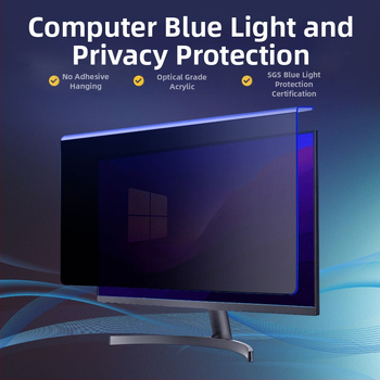 Stalinio kompiuterio plėvelė nuo mėlynos šviesos, apsauganti nuo žvilgsnio, pakabinama akių apsaugos plėvelė, speciali mokyklai skirta plėvelė nuo žvilgsnio
