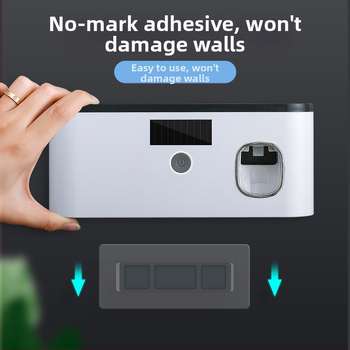 Populiarus UV dezinfekavimo dantų šepetėlių sterilizatorius be perforavimo belaidžio įkrovimo sterilizavimo dantų šepetėlių laikiklis dantų šepetėlių laikymo lentynėlė