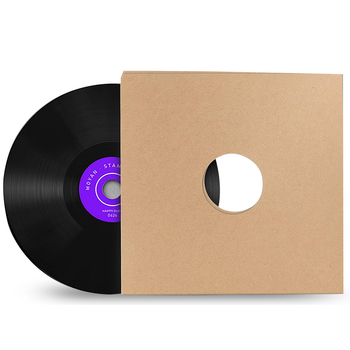 Kraftpopierinis maišelis, vokų dėžutė, dokumentų spausdinimo fabrikas, rudas įrašų vidinis dėžutės plokščia juoda plėvelė, kompaktinių diskų apsauginis dangtelis