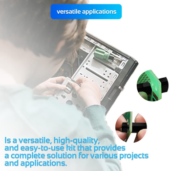 350 vnt. M3 juodo vyriško nailono šešiakampio tarpiklio atstumiamųjų varžtų veržlių rinkinys, asortimentas