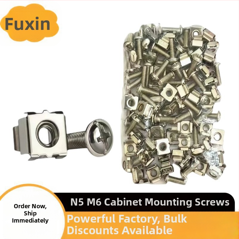 M5M6 korpuso specialus kryžiažodis Universal Square kortelės sagties veržlė laidų kabelių valdymas stelažas serverio keitiklis varžtas