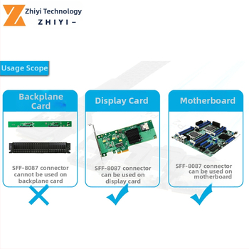 Mini SAS 8087 kuni 4 SATA SAS 36p kuni SATA3.0 SSD andmekaabel edasisuunas