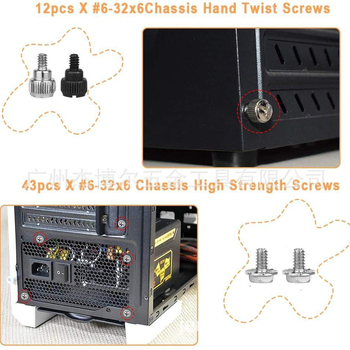 330 vnt. dėžutėje esančių kryžminių įleidžiamųjų galvučių varžtų, stalinio važiuoklės tvirtinimo varžtų, atsuktuvų kombinuotų komplektų