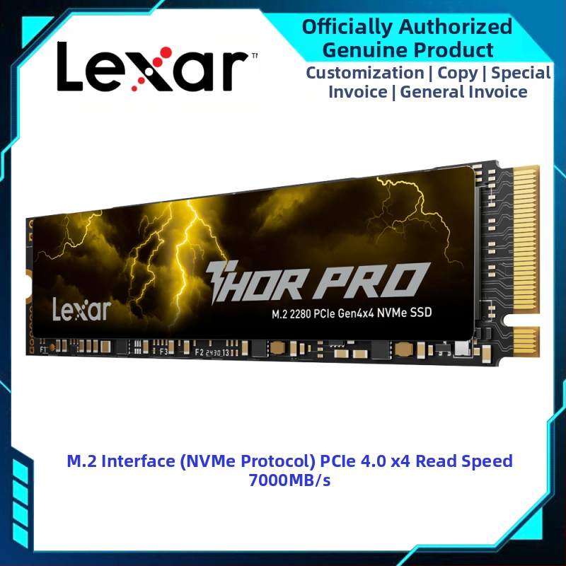 Lexar THOR PRO Raytheon 2TB SSD M.2 liides NVMe protokoll PCIe 4.0 7000MB