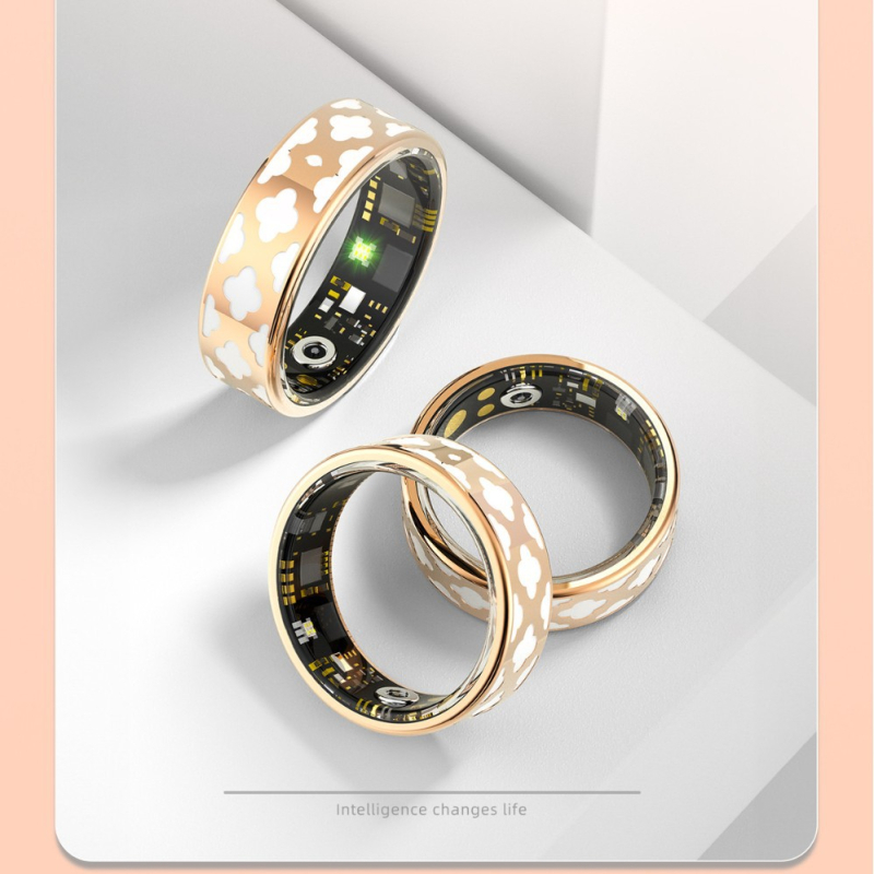 Piiriülene uus nutikas rõngas, pulsisageduse, une, vere hapnikumonitooringu, kaughoolduse, mitmeharjutuse, astmelise emaili värvimise protsess