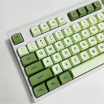 Matcha Xda profiiliga Pbt-värvisublimatsiooniga klahvikatted korea, tai, jaapani ja vene keele jaoks, 123 klahvi, kotis
