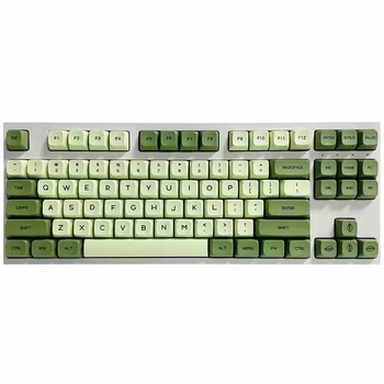 Matcha Xda profiiliga Pbt-värvisublimatsiooniga klahvikatted korea, tai, jaapani ja vene keele jaoks, 123 klahvi, kotis
