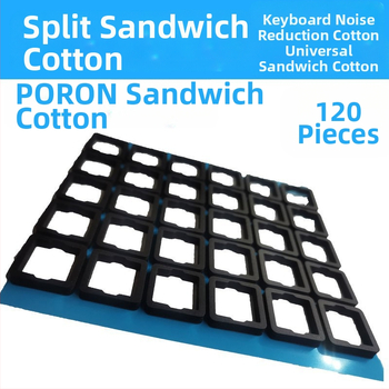 Mechaninė klaviatūra, sumuštinis, medvilnės padėties nustatymo plokštelė, duslintuvas, medvilnės garso gerinimo reguliavimas, EVA putplasčio medžiagos nutildymas