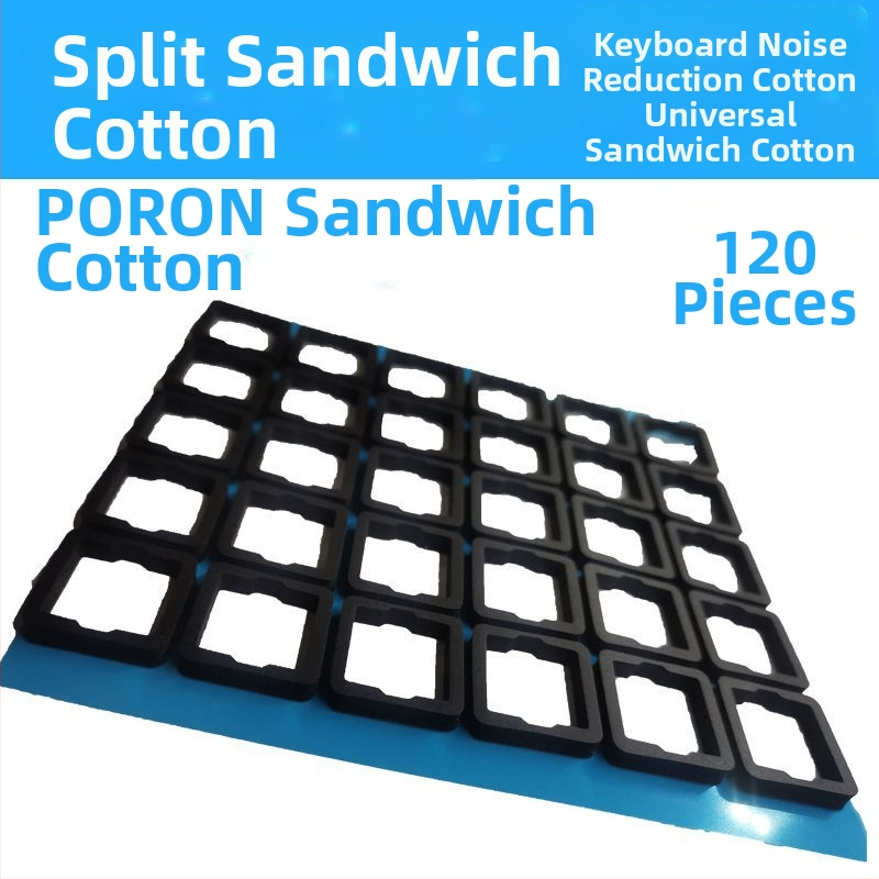 Механична клавиатура, сандвич, памучна позиционираща плоча, заглушител, памук, регулиране на звука, материал от пяна EVA, заглушител