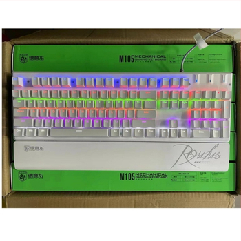 „De Yilong deiogDY-105“ laidinė mechaninė klaviatūra biurui, e. sporto žaidimams, stacionarus kompiuteris, RGB, tikra mechaninė