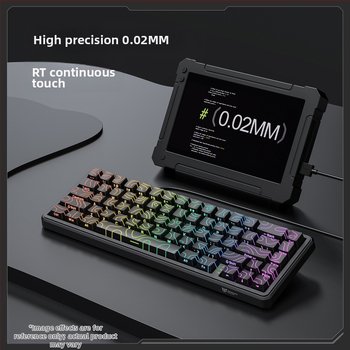 ONIKUMA G67 magnetinės ašies mechaninė klaviatūra, kontūrinė, šoninė, graviruota, laidinė, RGB, mažo vėlavimo, 8K apklausų dažnio, magnetinė ašis