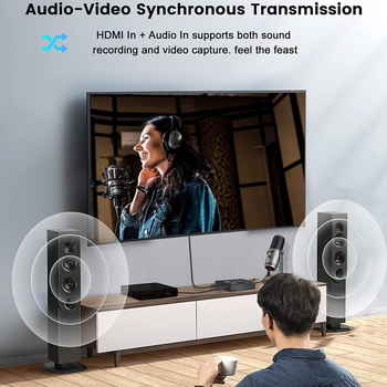 4K videokaardi kõrglahutusega videosalvestuskassett, heli sisend, toetab Yuy2 Mjpeg salvestusvormingut