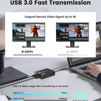4K videokaardi kõrglahutusega videosalvestuskassett, heli sisend, toetab Yuy2 Mjpeg salvestusvormingut
