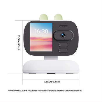 Iekštelpu rotējoša kamera vecāka gadagājuma bērniem 4G videozvana WiFi novērošana ar ekrāna monitora video tālruni