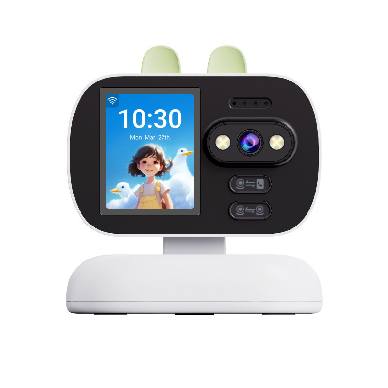 Iekštelpu rotējoša kamera vecāka gadagājuma bērniem 4G videozvana WiFi novērošana ar ekrāna monitora video tālruni