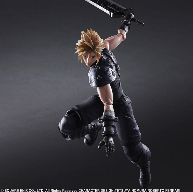Το Final Fantasy 7 Play Arts άλλαξε στην έκδοση remake. Το PA άλλαξε σε 2ης γενιάς. Το Claude Streff hand office.