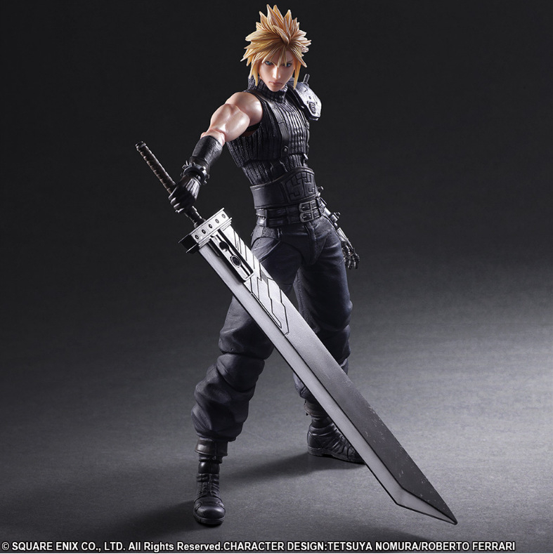 Το Final Fantasy 7 Play Arts άλλαξε στην έκδοση remake. Το PA άλλαξε σε 2ης γενιάς. Το Claude Streff hand office.