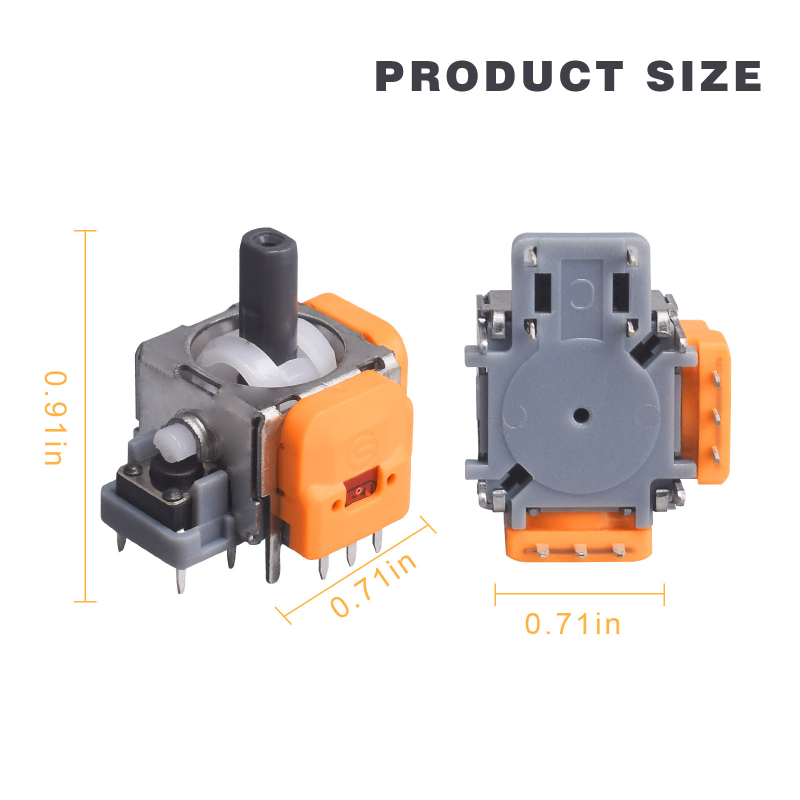 PS5 Halli elektromagnetiline kiiknupp PS5 Halli kiiknupp neljanda põlvkonna ülitäpse reguleeritava mehhanismiga, triivimisvastane PS5 käepide 3D