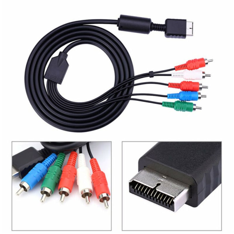 Фабричен директен PS2 към AV кабел, HD кабел, PS2 към цветна разлика, удължителен кабел 5RCA