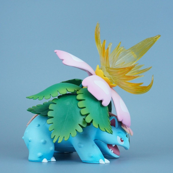 Pokémoni Bulbasauri topeltefektiga Bulbasauri lauakaunistusega piiriülene nukk hulgimüügi käemudel