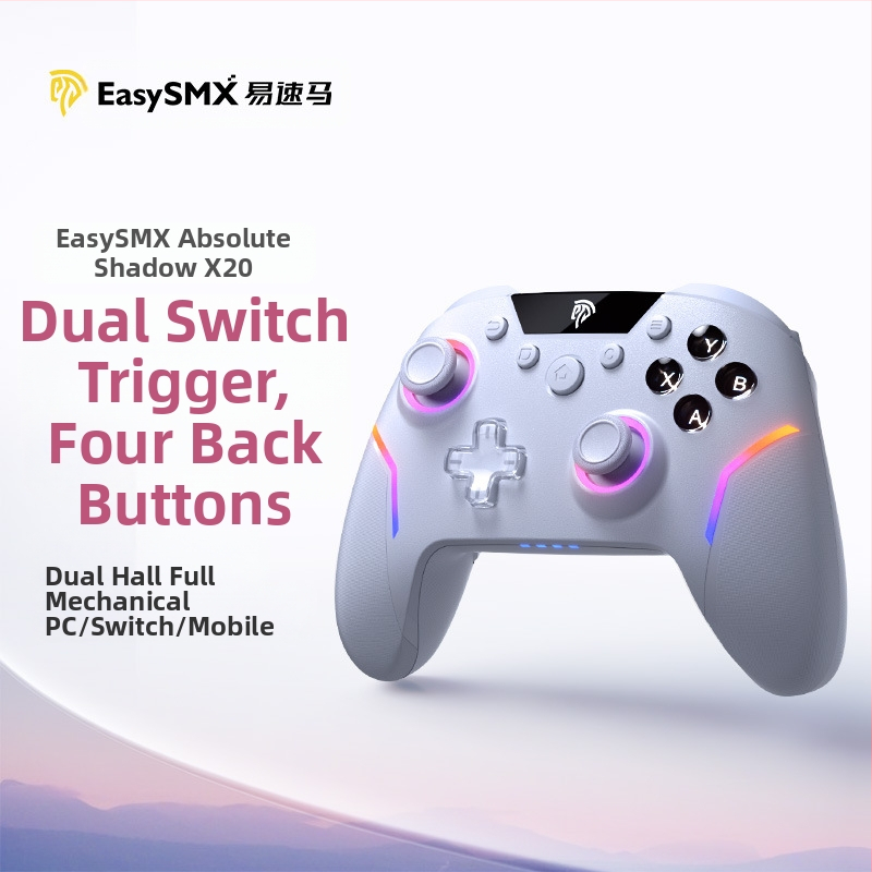Easysmx Gamepad X20 Hall Trigger Διπλής Λειτουργίας Εναλλαγή + Αποσπώμενο Hall Rocker + Πλήρη Μηχανικά Πλήκτρα