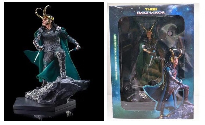 Avengers Thor 3 Ragnarok Loki Loki 110 lahingustseeni filmikuju käemudeli kaunistused