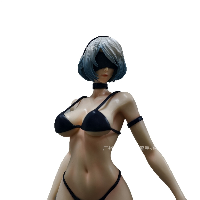 Nier:Automata Nier:Automata Skvelý medveď Plavky 2B Dvojhlavá socha Figúrka Model Darček