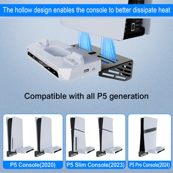 PS5pro/PS5slim/PS5 host universaalne seinakinnitus PS5 käepidemele, laadimisele, peakomplekti hoidikule YZC-505