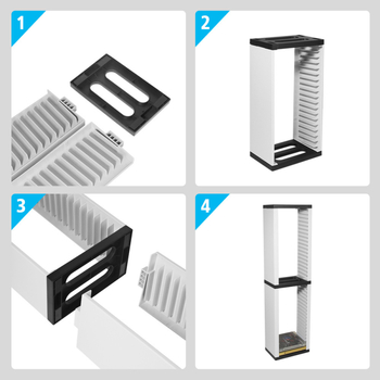 DOBE uus PS5 plaadikarbi hoiuriiul 36-kihiline plaadiriiul TP5-0519