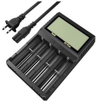 R4 щепсел 18650 литиева батерия AA5 Ni-MH батерия 21700LCD интелигентно зарядно устройство 4 слота за измерване на капацитет
