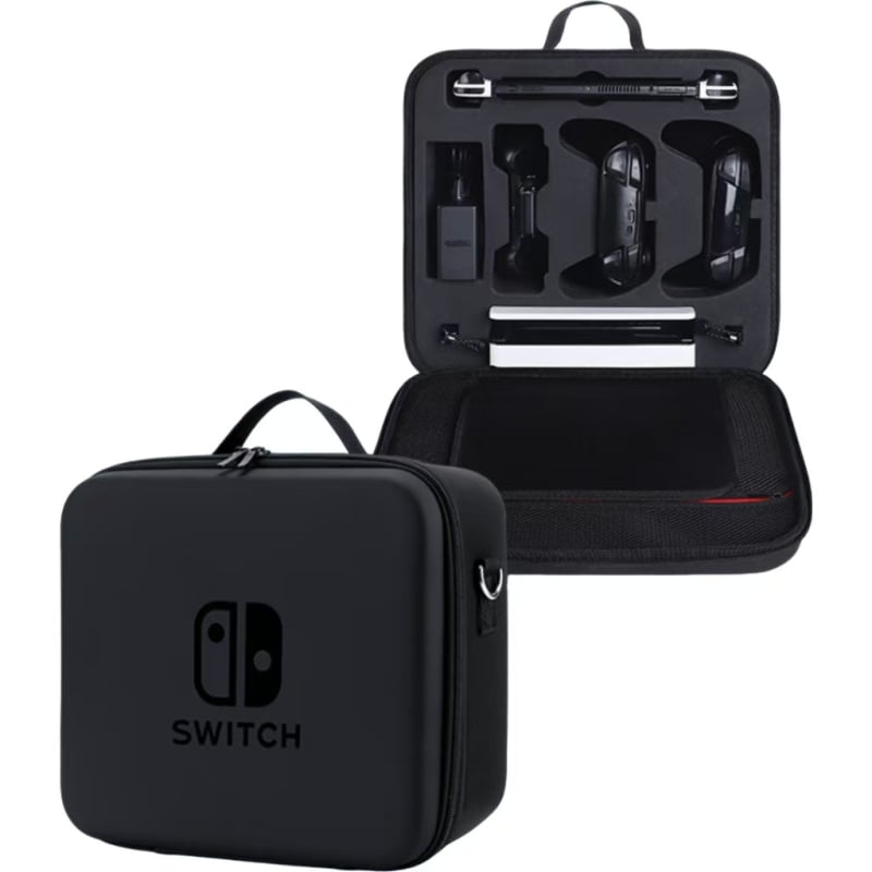 Sobib Nintendo Switchile Fitness Ring kosmeetikakotiga, kukkumisvastase kaitsega karbi ja tarvikute kotiga