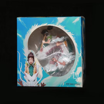 Νέα σκηνή anime με το Spirited Away Little White Dragon - Little Thousand White Dragon - Άγαλμα σε κουτί - Μοντέλο