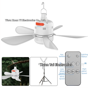 Mažas lubinis ventiliatoriaus lempos lovos bendrabučio tylus USB įkraunamas ventiliatorius lauko stovyklavimo stiliaus palapinė mini ilgaamžė ventiliatoriaus lempa