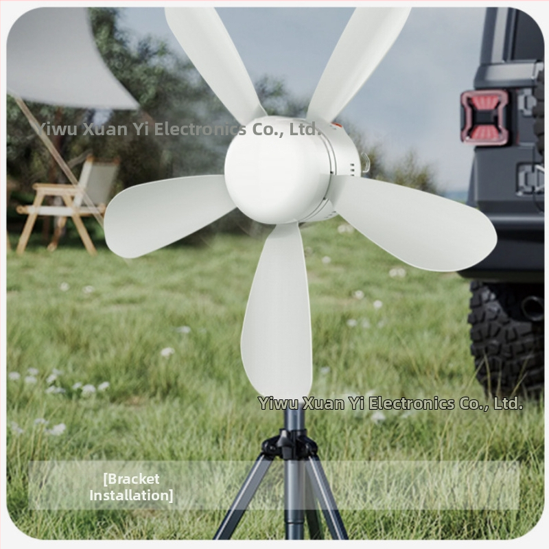 Малка таванна вентилаторна лампа за легло, общежитие, безшумна USB акумулаторна вентилаторна лампа за външна палатка, мини вентилатор с дълъг живот