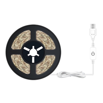 LED šviesos juosta USB jutiklinis šviesos juosta 5V/2835 spintelės drabužių spintos koridoriaus lovos jutiklinis šviesos juosta