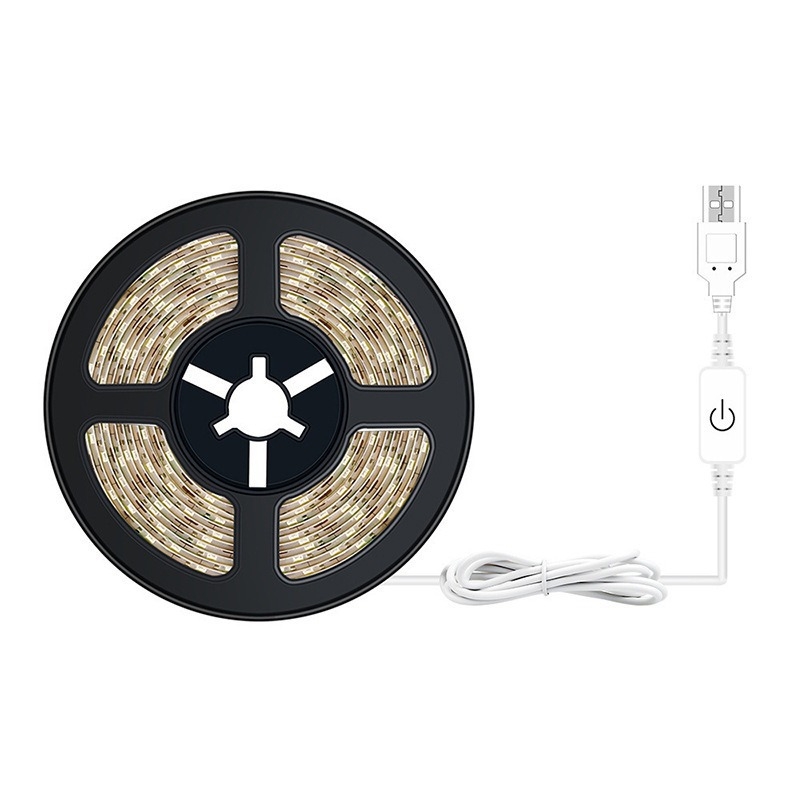 LED šviesos juosta USB jutiklinis šviesos juosta 5V/2835 spintelės drabužių spintos koridoriaus lovos jutiklinis šviesos juosta